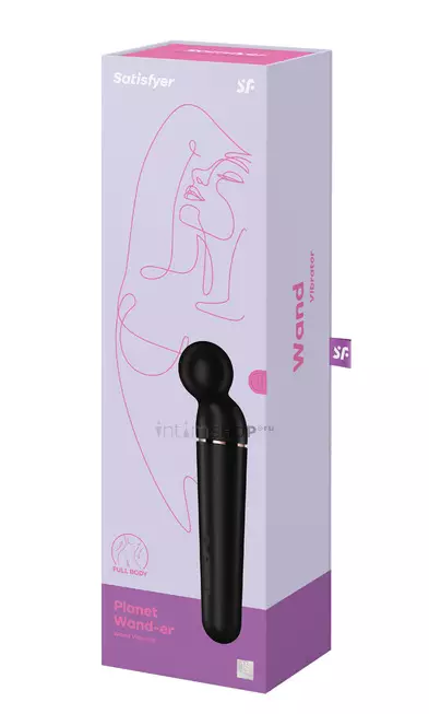 Вибромассажер Satisfyer Planet Wand-er, черный