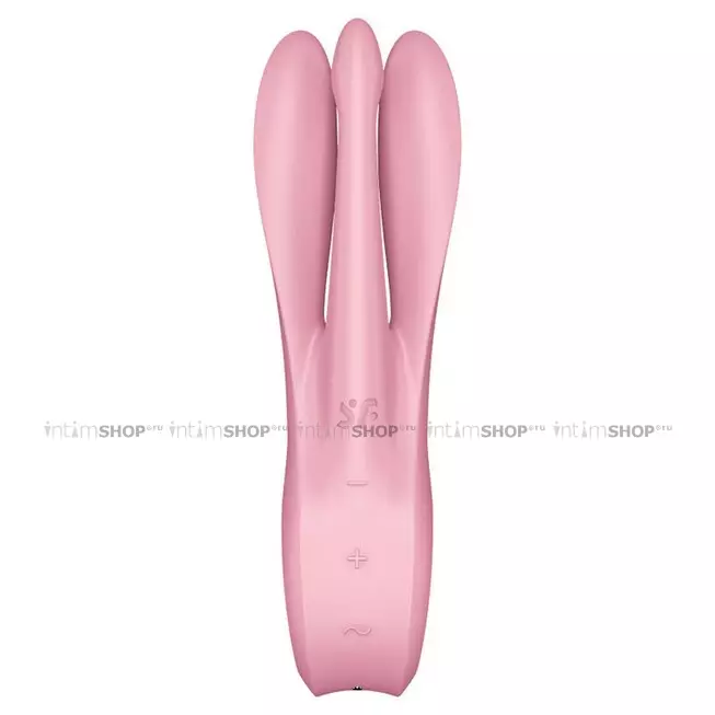 Вибромассажер Satisfyer Threesome 1 для стимуляции клитора и сосков, розовый