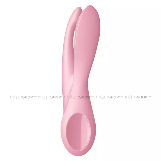 Вибромассажер Satisfyer Threesome 1 для стимуляции клитора и сосков, розовый