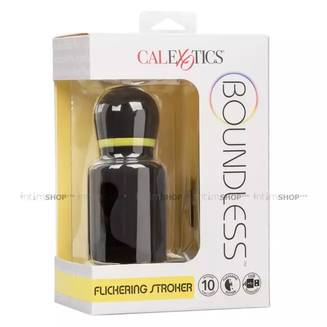 Вибромастурбатор с подвижным язычком CalExotics Boundless Flickering Stroker, черный