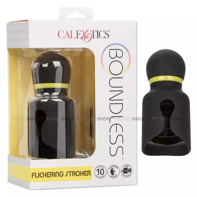 Вибромастурбатор с подвижным язычком CalExotics Boundless Flickering Stroker, черный