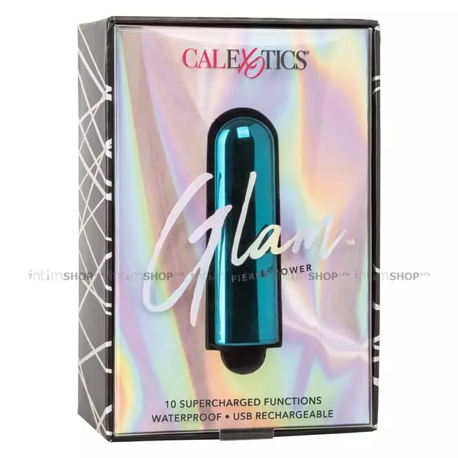 Вибропуля CalExotics Glam, бирюзовая