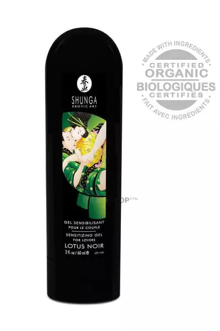 Возбуждающий гель для мужчин и женщин Shunga Lotus Noir, 60 мл